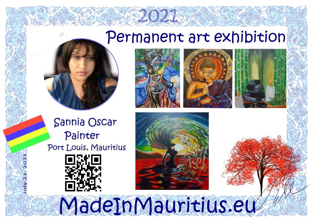 Entry for artists from Indian ocean on the Art Portal for Mauritius